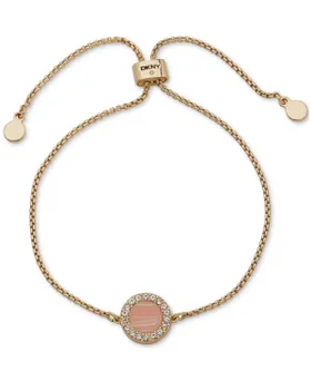 Dkny Gold-Tone Coral Inlay...