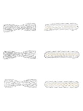 Women's 6-Piece Crystal Hair...