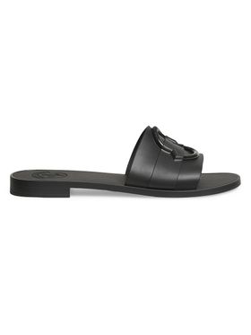 Women's Rubber Slides - Black...