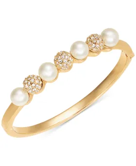 Charter Club Gold-Tone Pave...