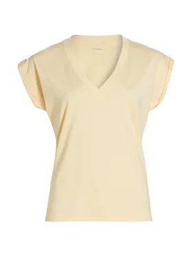 Women's Cotton V-Neck T-Shirt...