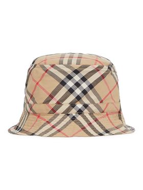 Kid's Checkered Bucket Hat -...