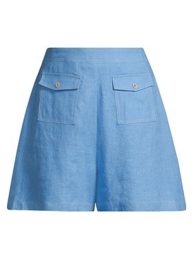 Women's Ellia Linen Shorts -...