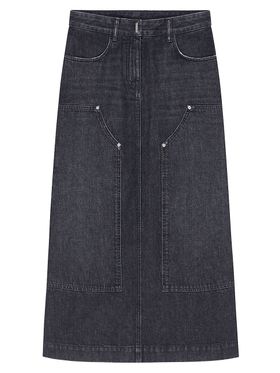 Women's Skirt In Denim With...