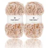 NICEEC 2 Skeins Faux Fur Yarn...