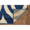 Klong Geometric Blue Area Rug...