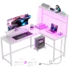 Homcom - L Shaped Gaming Desk...