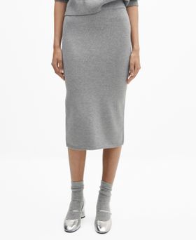 Mango Women's Ribbed Midi...