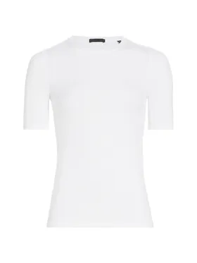 Women's Crewneck Fitted Top -...