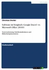 Software im Vergleich. Google...