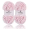 NICEEC 2 Skeins Soft Faux Fur...