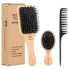 Boar Bristle Hair Brush and...