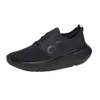 OOFOS Men's OOmy Stride, Black, 9, Medium