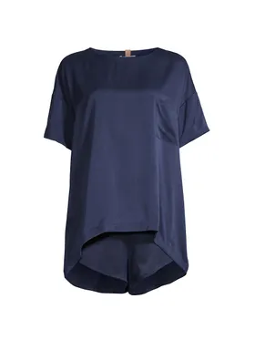 Women's Washable Silk Tee...