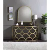 Gold Finish Half-Moon Console...