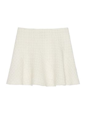 Women's Skirt in Tweed - Ecru...