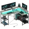 Homcom - L Shaped Gaming Desk...