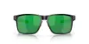 Oakley Mens OO4123 Holbrook Metal Square Sunglasses, Matte Black/Jade Iridium, 55 mm