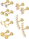 Blulu 6 Pairs Stainless Steel...