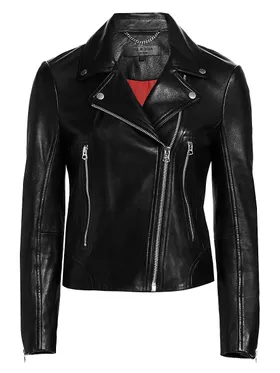 Women's Mack Leather Moto...