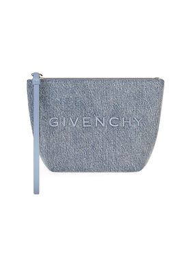 Women's Mini Pouch In Denim -...