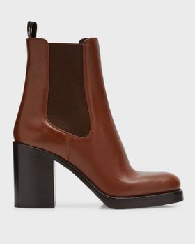 Leather Heeled Chelsea Boots