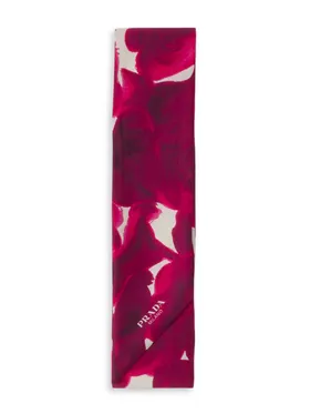 Women's Printed Silk Shantung...