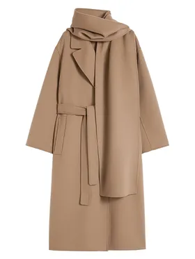 Women's Wool Wrap Coat -...