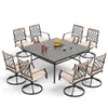 PHI VILLA 9-Piece Metal Patio...