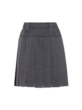 Women's Pleated Virgin Wool...