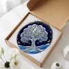 7.8"H Tree Sky Stained Glass... 7.8"H Tree Sky Stained Glass...