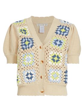 Women's Crochet Geometric...