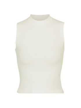 Women's Cotton Jersey Mock...