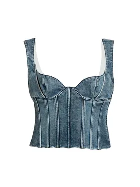 Women's Cotton Denim Crop...