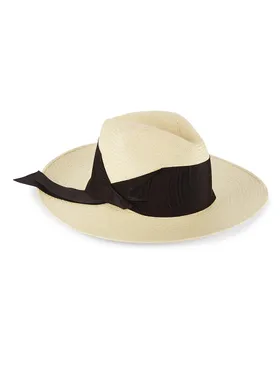 Women's Gardenia Straw Fedora...