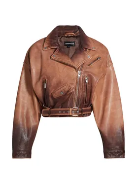 Women's Dylan Leather Biker...