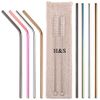 H&S Reusable Metal Straws for...