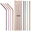 H&S Reusable Metal Straws for...