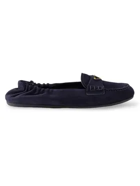 Women's Suede Loafers - Blue...