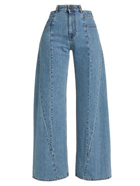 Women's Five-Pocket Wide-Leg...