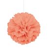 16" Coral Tissue Paper Pom Pom