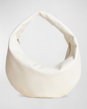 Olivia Medium Leather Hobo Bag