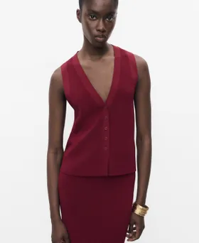 Mango Women's Fine-Knit Gilet...