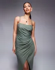 ASOS DESIGN linen look drapey...