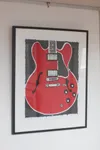 Guitar Print Gibson Es335 -...
