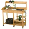 Alden Design Fir Wood Potting...