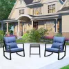3 Pieces Patio Bistro Set...