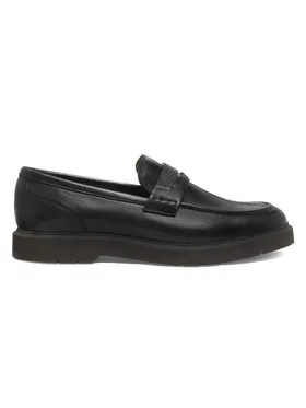 Women's Leather Penny Loafers...