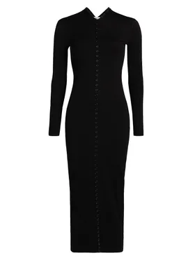 Women's High Neck Button-Up...