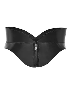 Women's Leather Corset Belt -...